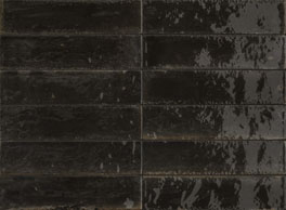 Wandtegel Piet Boon glaze tile black 6x24 - Thuis in Tegels